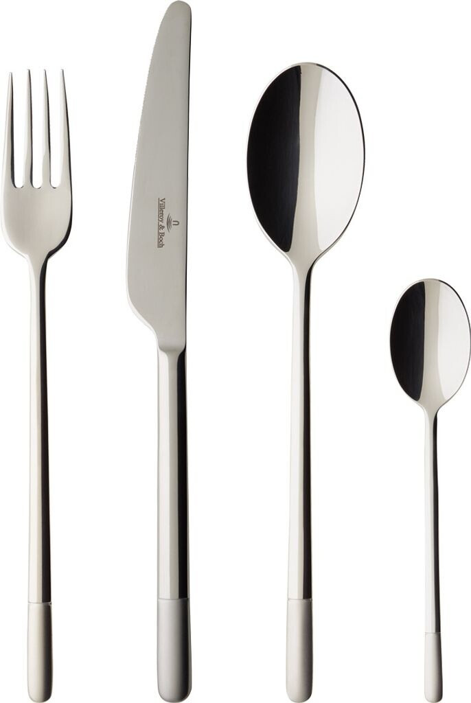 Villeroy & Boch Ella Набор столовых приборов частично позолоченный 24 предмета сатинированное серебро