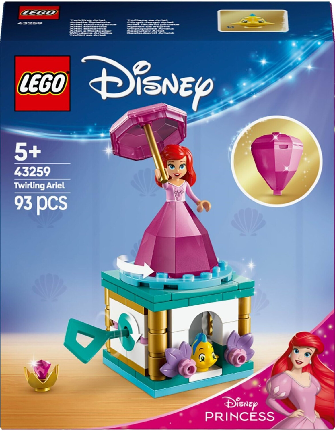 LEGO Disney - Музыкальная шкатулка Ариэль (43259)
