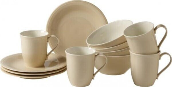 Villeroy & Boch like Color Loop Завтрашний набор (12 пр.) песочный