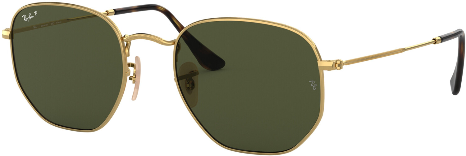 Ray-Ban Hexagonal Flat Lenses RB3548N 001 (золото/зелёный классический) (Без размера)