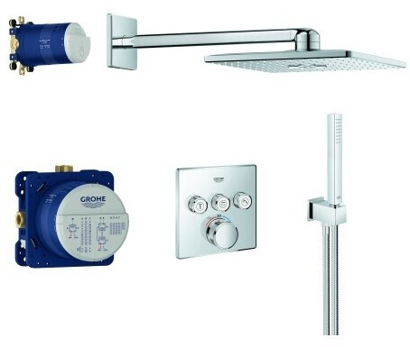 GROHE Grohtherm SmartControl Встраиваемый с Rainshower Smartactive 310 Cube (34804000)