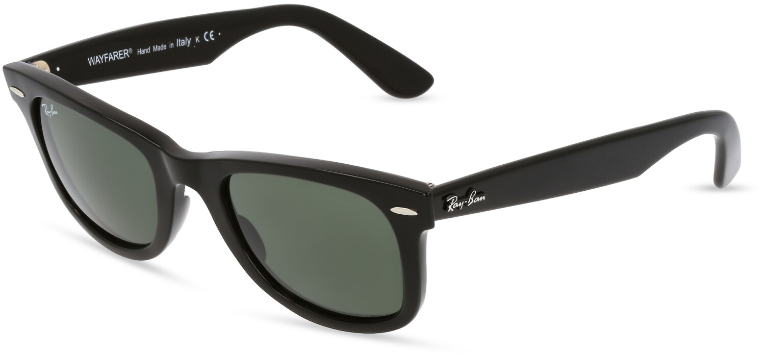 Ray-Ban Original Wayfarer RB2140 901 (чёрный/прозрачный зелёный) (Без размера)