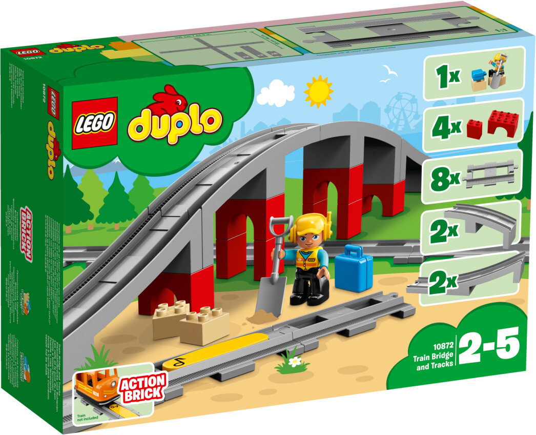 LEGO Duplo - Железнодорожный мост и рельсы (10872)