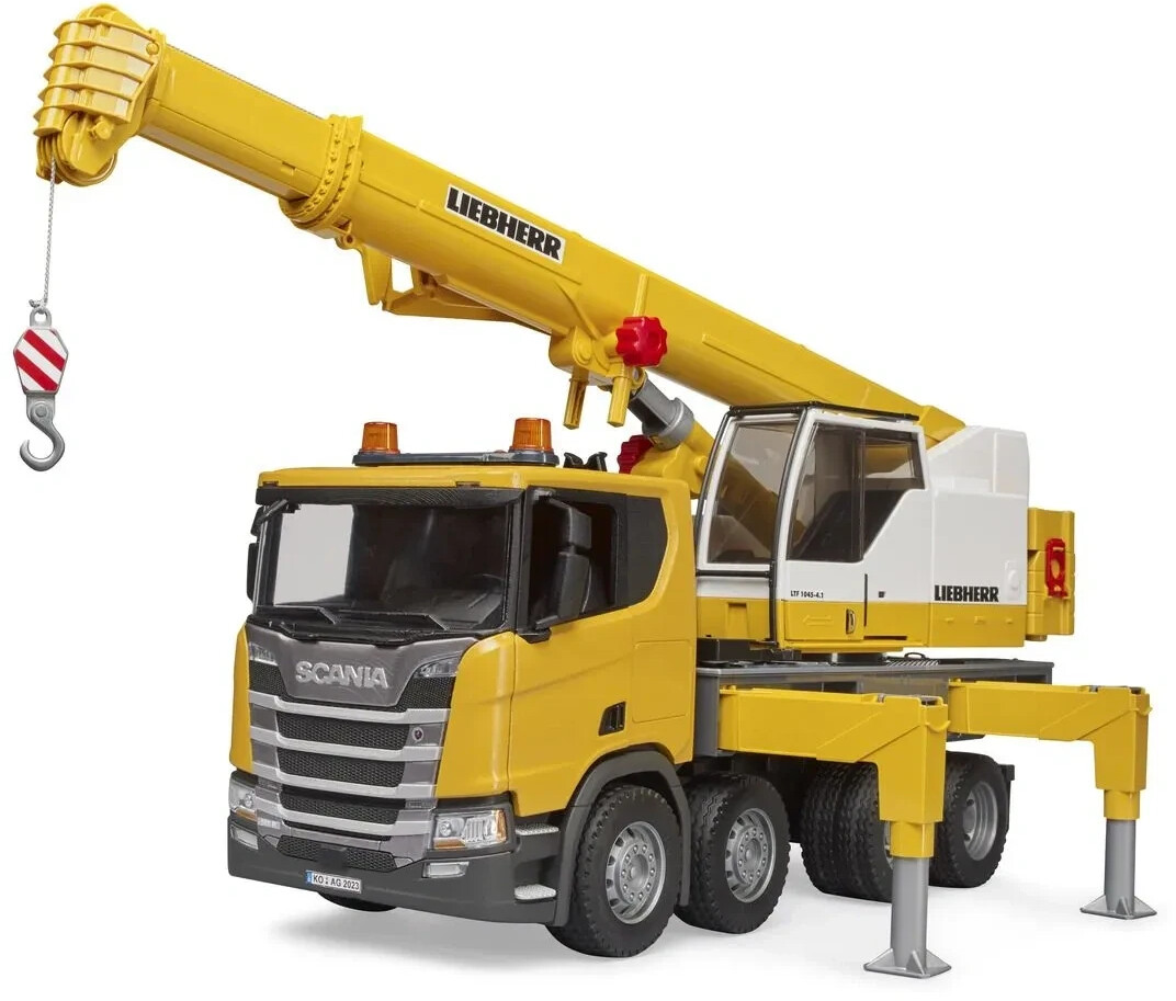 Bruder Scania Super 560R Liebherr Кран-грузовик с модулем света и звука (03571)