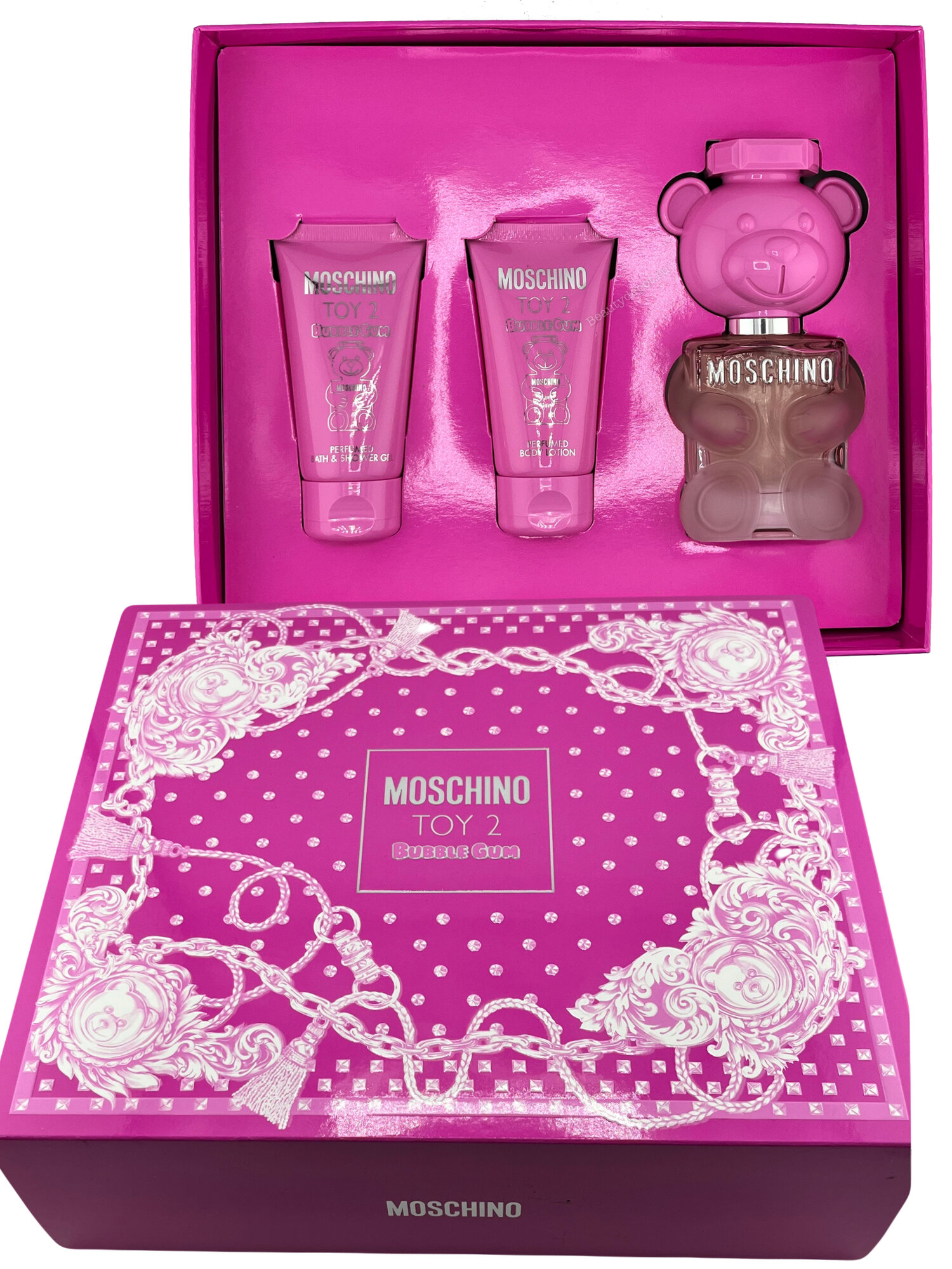 Moschino Toy 2 Bubble Gum Туалетная вода набор (EdP 50ml + SG 50ml + BL 50ml)