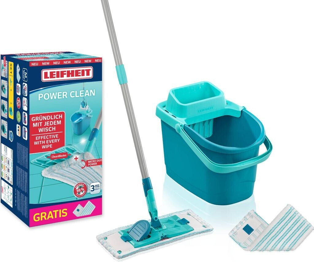 Leifheit Набор PowerClean M + бесплатно микрофибровая насадка duo