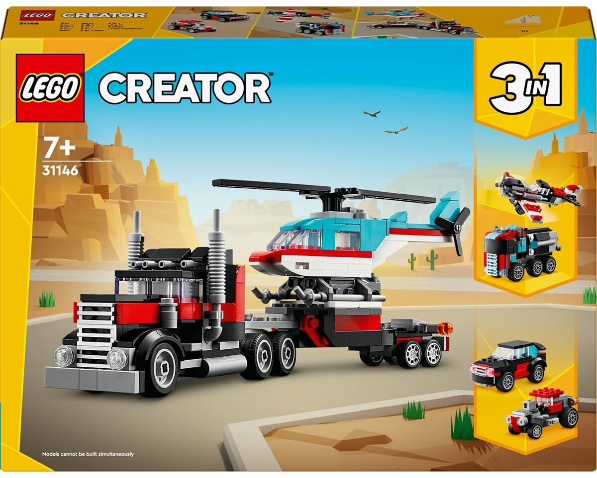 LEGO Creator 3-в-1 - Тягач с вертолетом (31146)